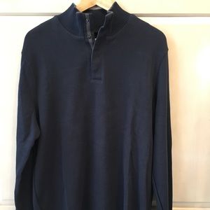 NWT Men’s Long sleeve sweater 100% cotton, Navy